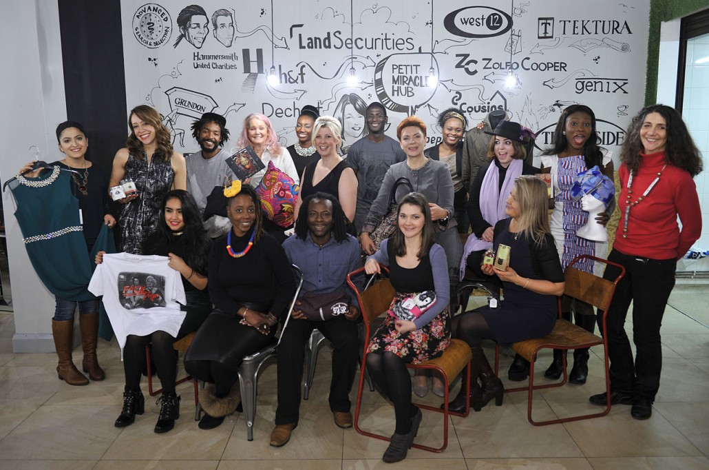 Entrepreneurs who are members of the hub and sell their products from the space.